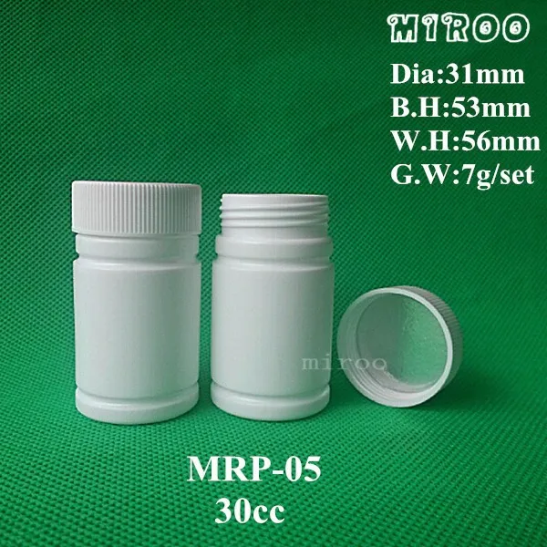 30cc HDPE Sterilized Empty Pharmaceutical Tablet/Pill Bottles/Container