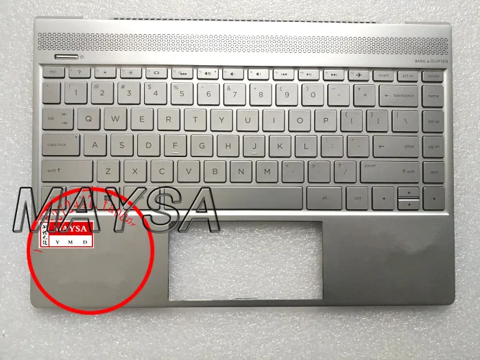 920694-001 928504-001 для ноутбука Hp Envy 13-AD 13-AD017TX серебристая верхняя крышка подставка