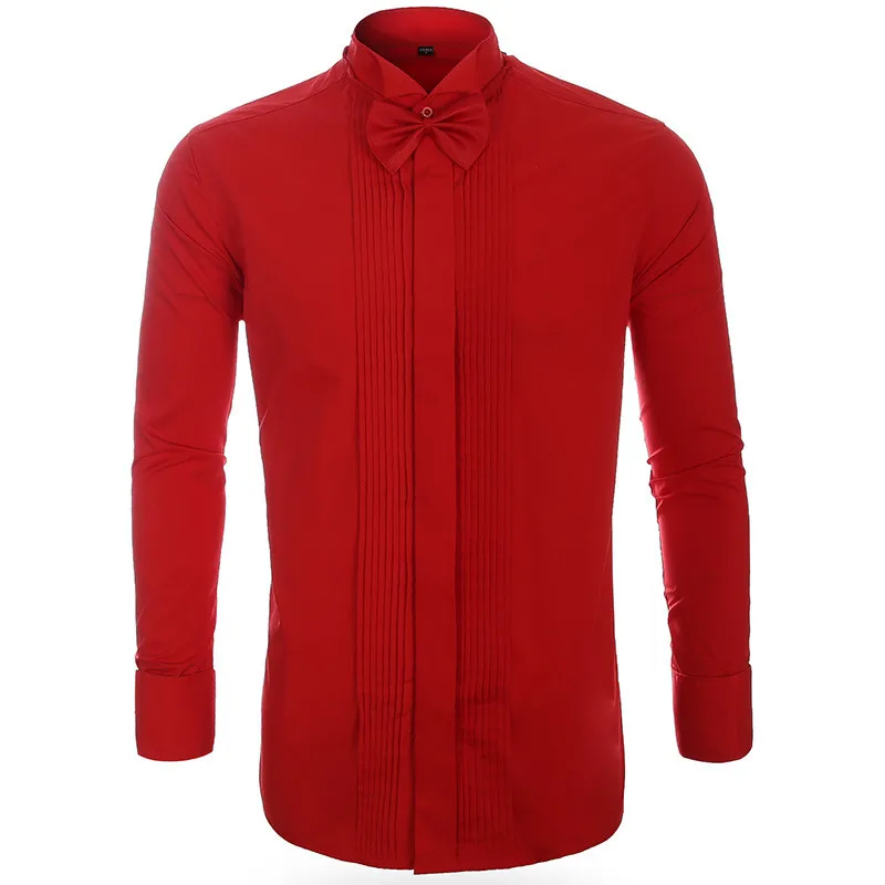 Новая модная классическая рубашка мужская Лучшая мужская белая черная или красная Мужская рубашка официальная мужская рубашка