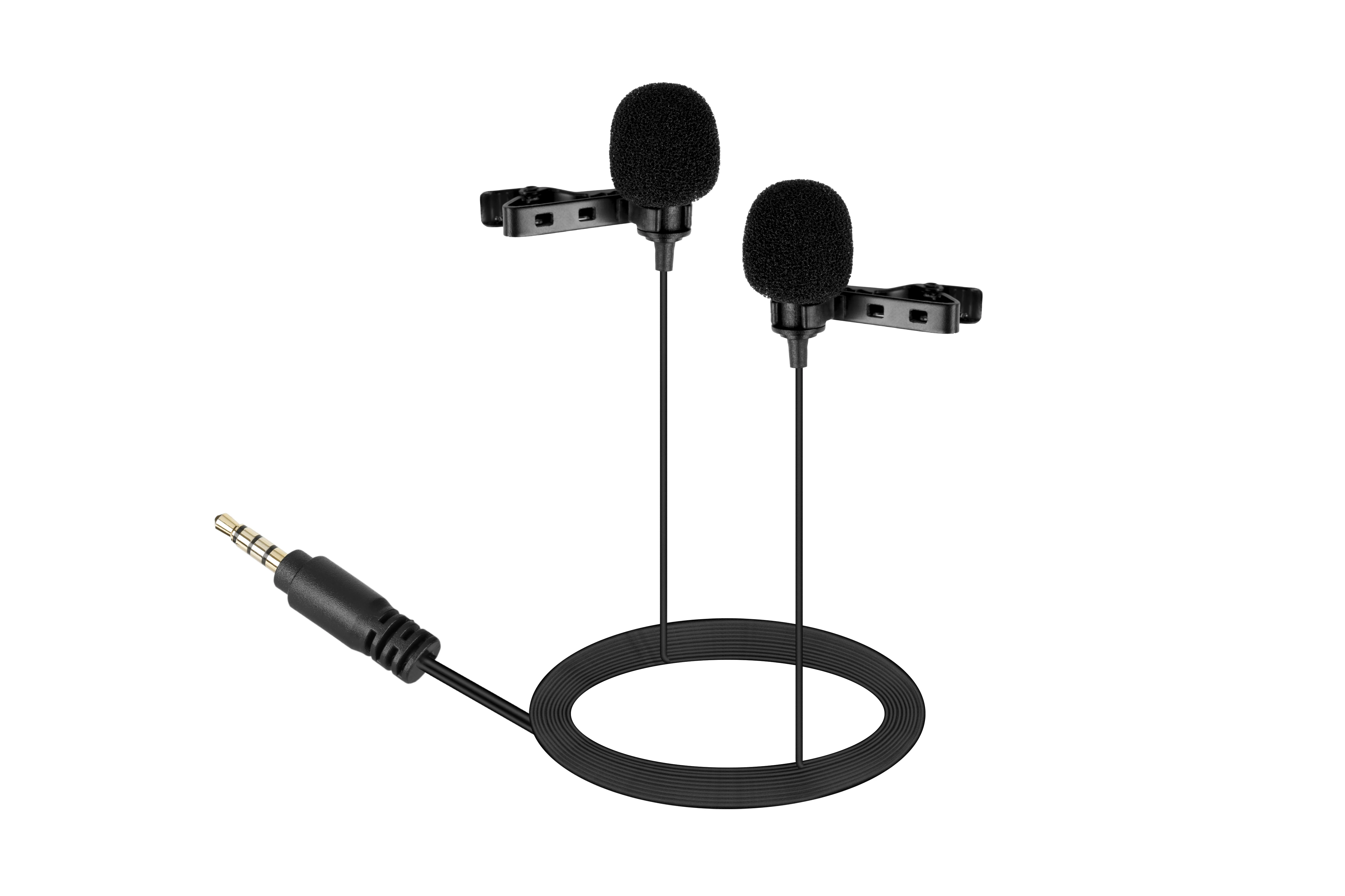 

BOYA Lavalier Microphone Dual Omnidirectional Condenser BY-LM400 for iPhone Android Xiaomi Smartphone Video Record Interview Mic