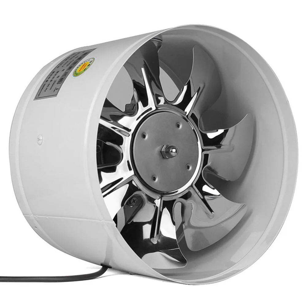 6 inch white Горячий 4 дюймов/6 дюймов Встроенный канальный вентилятор усилитель выхлопа воздуходувка вентиляционное отверстие охлаждения воздуха Металлические Лопасти - Цвет: 6 inch white
