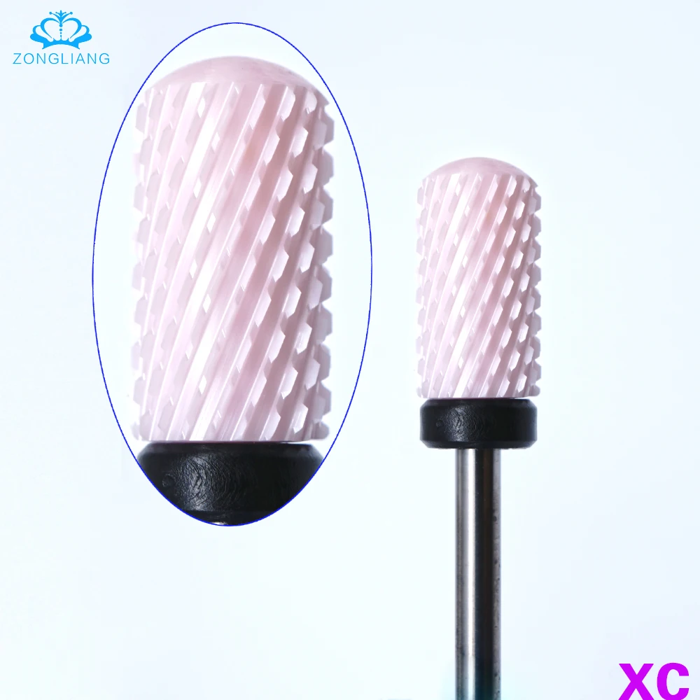 

electric manicure drill ceramic nail drill Milling cutter for manicure Apparatus for manicure Gel polishing Pink ceramic bit