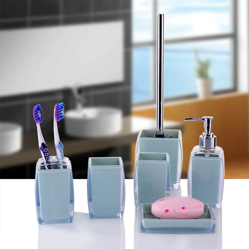 Elegant Toothbrush Toothpaste Holder Organizer Set for Bathroom Storage Box