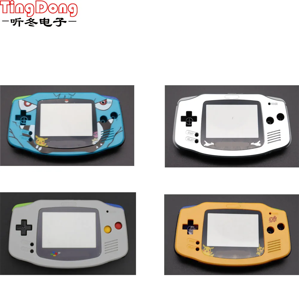 

4pcs Grey yellow blue silver Color Housing Shell Cover Case replacement for Gameboy Advance for GBA SuperFamicom Version