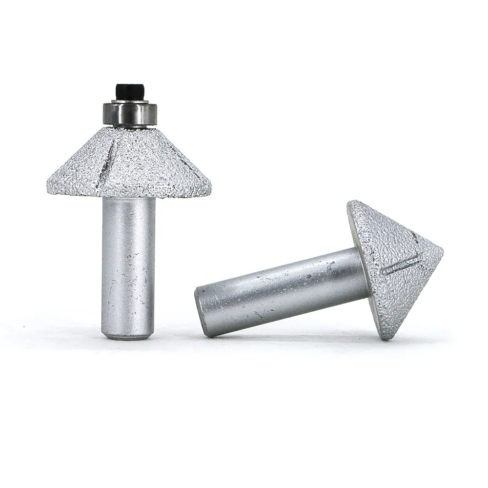 Brazed diamond inclined angle milling cutter mounted for marble grinding for grinding, patchwork of marble machine GJ016 Brazed diamond inclined angle milling cutter mounted for marble grinding for grinding, patchwork of marble machine GJ016