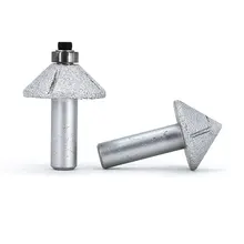 Brazed diamond inclined angle milling cutter mounted for marble grinding for grinding, patchwork of marble machine GJ016