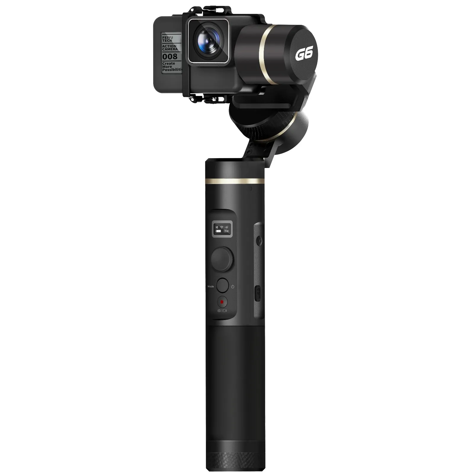 FeiyuTech G6 Gimbal Feiyu экшн-камера Wifi+ синий зуб oled-экран угол для Hero 6 5 4 RX0 с мини-штативом в подарок - Цвет: Зеленый