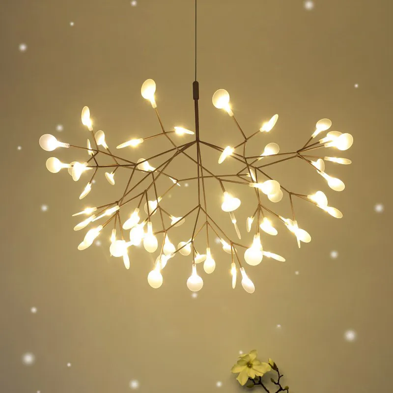 Preise Moderne Heracleum Baum Blatt Anhänger Licht LED Lampe Suspension Lampen Wohnzimmer Kunst Bar Eisen Restaurant Home Beleuchtung PA0217