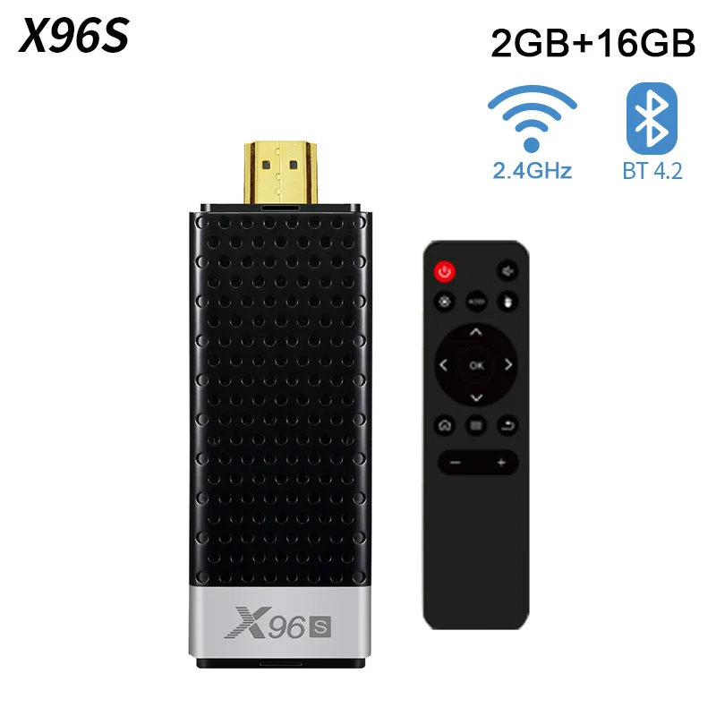 Смарт ТВ приставка X96S Bluetooth 4,2 4K HD Мини ПК Android 8,1 Amlogic S905Y2 2G+ 16G 4G+ 3 2G rom ТВ-палка 5G WiFi умный медиаплеер - Цвет: 2G16G