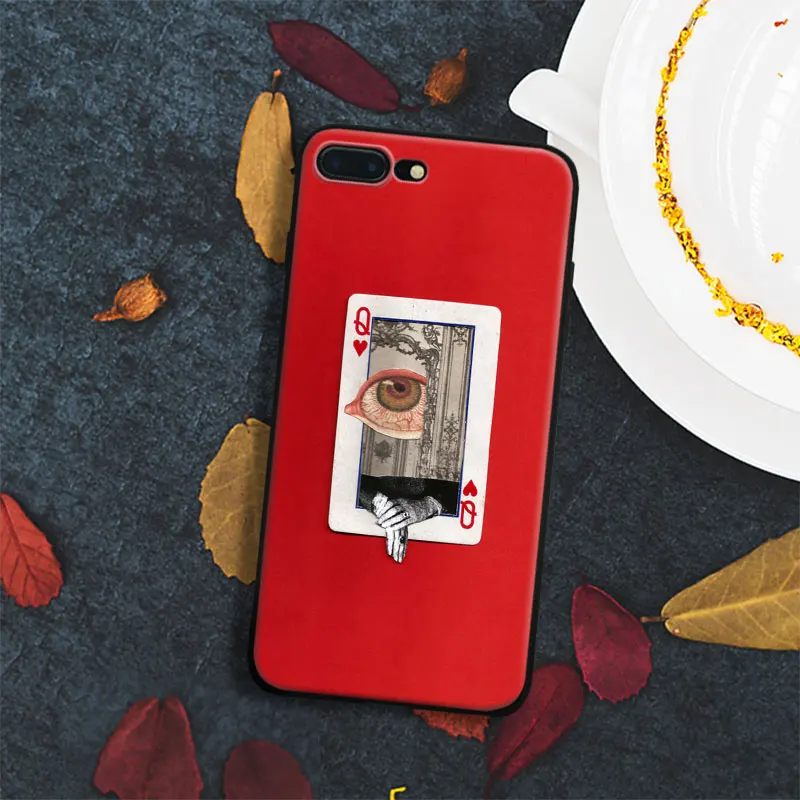 

Poker Collages Art Pattern Tpu Soft Silicone Phone Case Cover Shell For Apple IPhone 5 5s SE 6 6s 7 8 Plus X 10