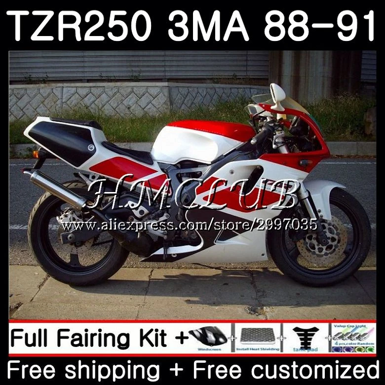 ボディヤマハ赤白 Tzr 250 3ma Tzr 250 19 19 1990 1991 5hc 10 Tzr250rr Tzr250 Rs Rr Ypvs Tzr250 90 91 フェアリング 組み合わせ Aliexpress