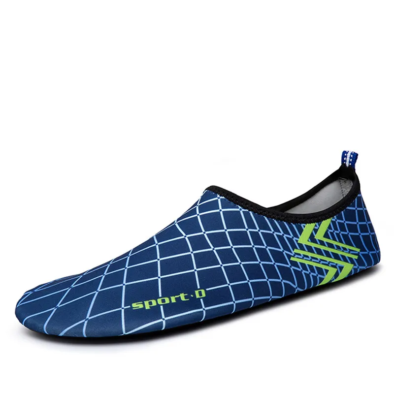 Пляжная обувь женская летняя Уличная обувь для плавания Мужская дышащая обувь для плавания пляжные сандалии обувь для дайвинга речные морские Тапочки - Цвет: Blue