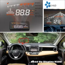 Автомобильный HUD Дисплей для Toyota RAV4-отражающее лобовое стекло Экран безопасного вождения экранный проектор