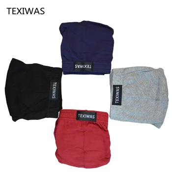 

TEXIWAS 4pcs/lot New Men's Boxer Underwear Shorts Cotton Boxers Sexy Underpants Men Brand homme pull in Male Panties large 4XL