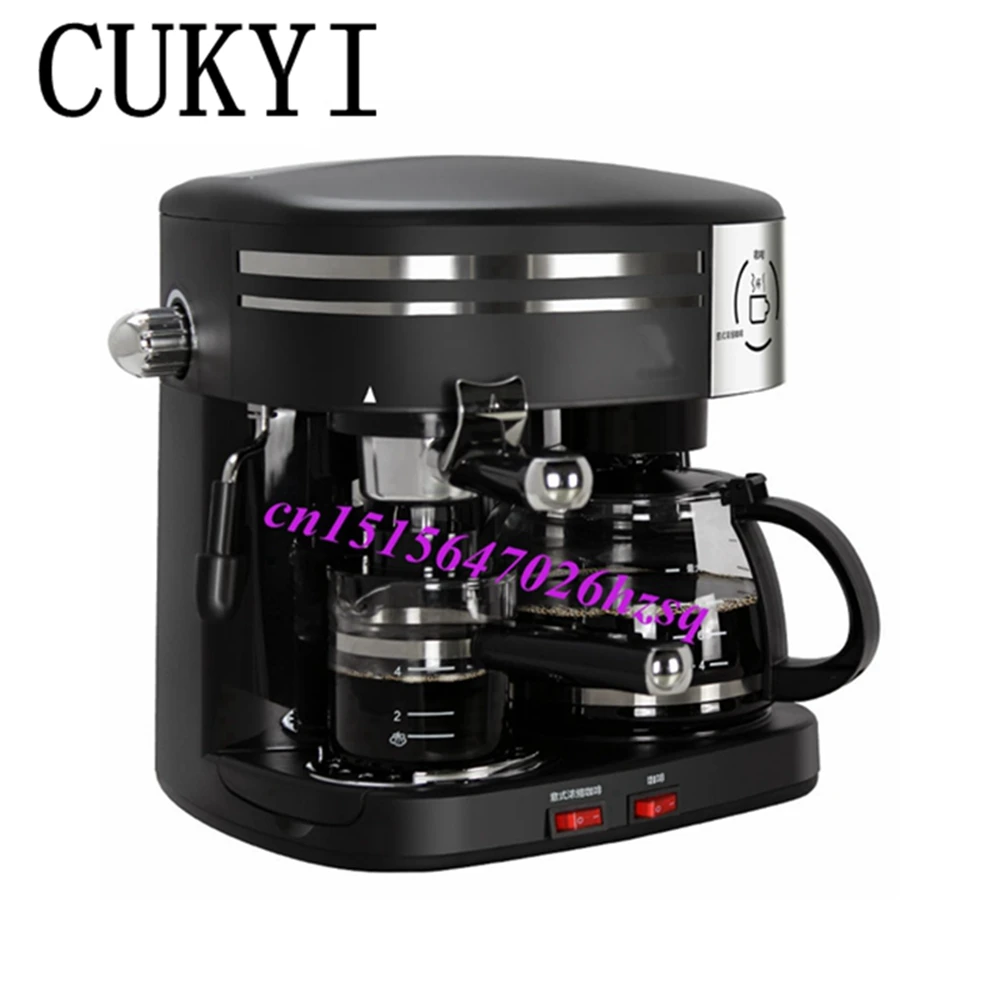CUKYI High Quality 3 in 1 automatic Coffee Machine,American vacuum drip Coffee Italy espresso ...