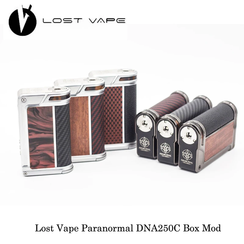 electronic cigarette Original LOST VAPE PARANORMAL DNA250C LostVape DNA250 200W Replay Vape Mod Box Powered Dual 18650 Vaporizer