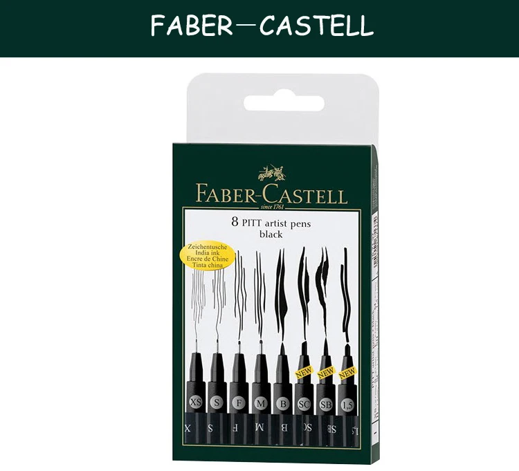 FABER CASTELL Fine point PITT167137 комикс эскиз Дизайн Марка ручки наборы для отмены ручка живопись ручка