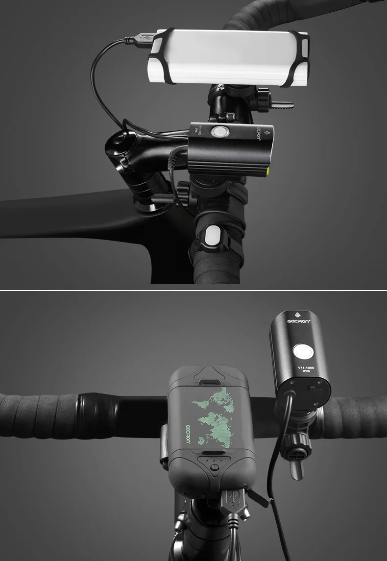 Discount Gaciron V11 Split Type Bicycle Headlight for Race IPX6 Waterproof 1000 Lumens Bicycle Light Front Bicycle Accessories 14