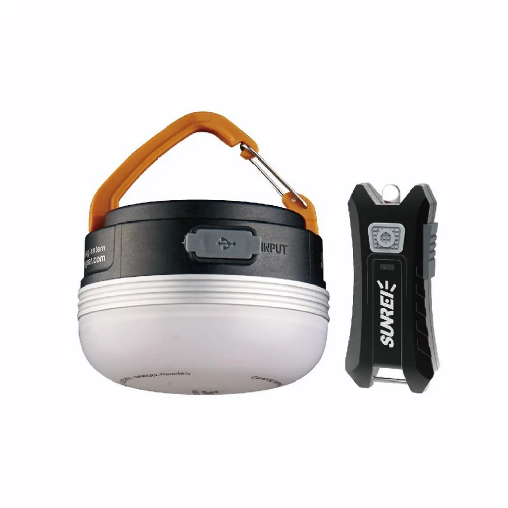 

SUNREX Outdoor Camping Light Mobile Power Bank USB Rechargeable Multi-Function Tent Lamp with Remote Control Lighting