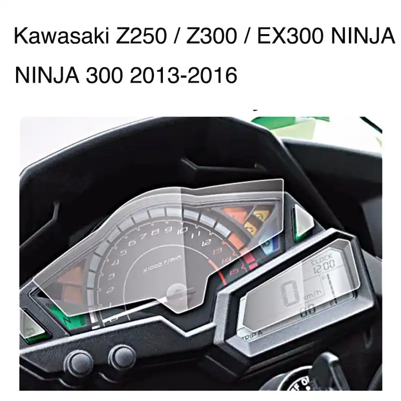 De tablero de instrumentos Panel Protector de pantalla para Kawasaki Ninja 300 EX300 Z300 Z250 Ninja300 2013, 2014, 2015, 2016|Inclinación y láminas de protección| - AliExpress