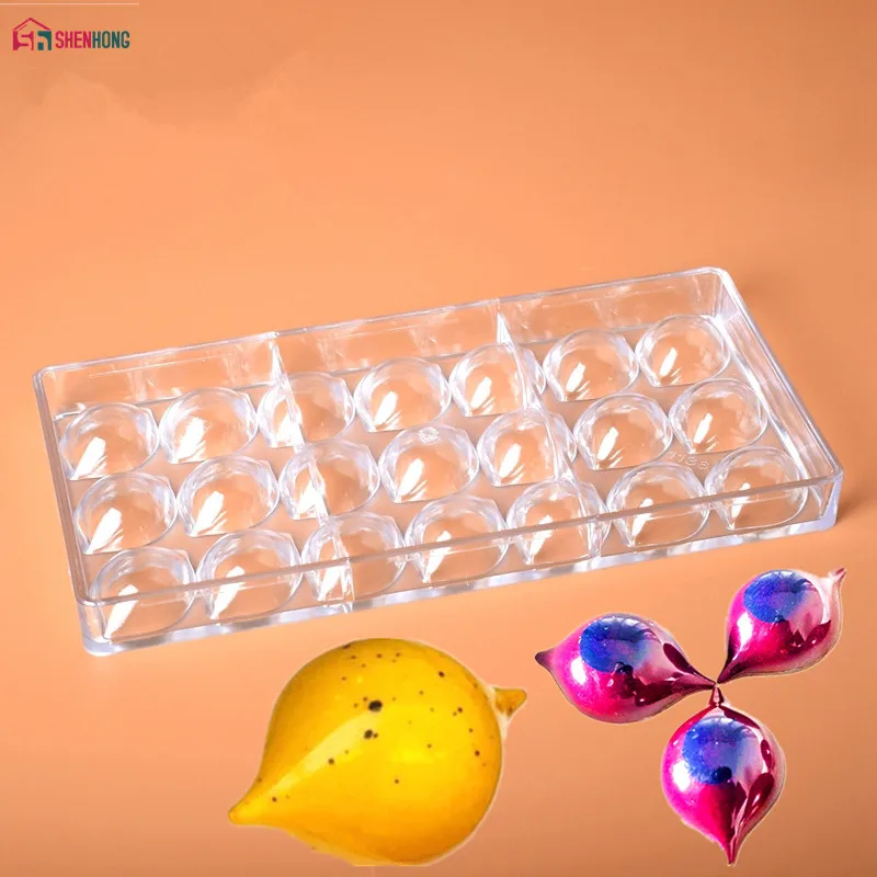 

SHENHONG Lemon Chocolate Mold Polycarbonate Chocolate Mould New Design Chocolate DIY Mold Candy Mould