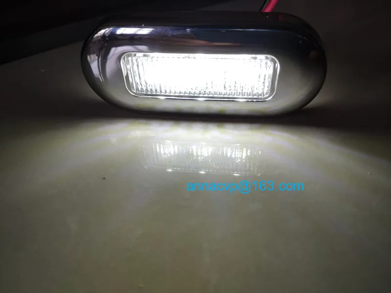 LED Boat Marine Yacht Camper RV Stainless Steel Courtesy Light (7)