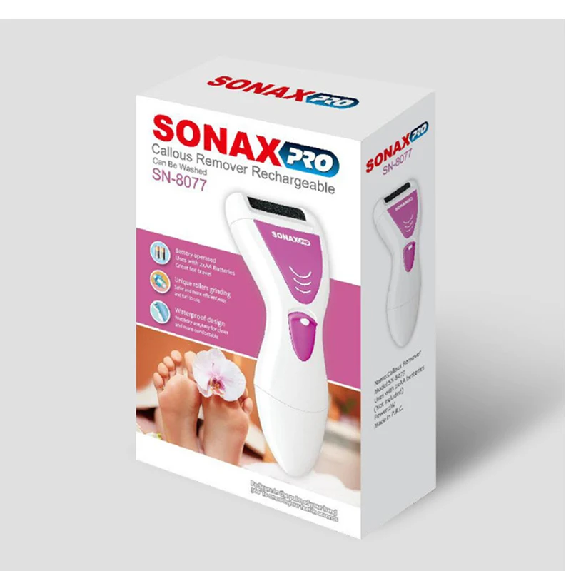 SONAX PRO электрический шлифовальный прибор для ног водонепроницаемый удаления мертвой кожи влажный и сухой беспроводной зарядный файл