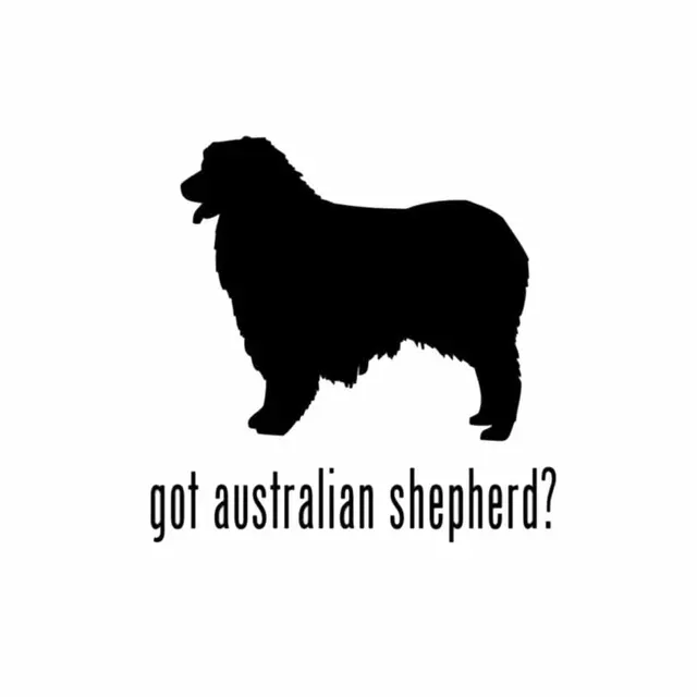 109 40 De Réductionyjzt 15 Cm 15 Cm A Obtenu Le Berger Australien Chien De Garde Imperméable Vinyle Autocollant De Voiture Noirargent C2