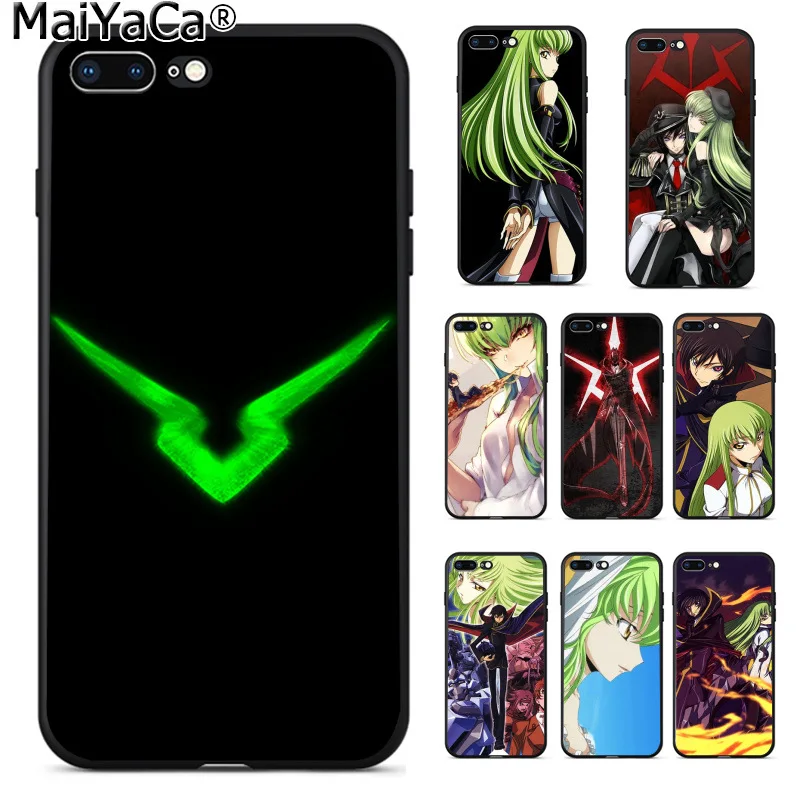 

MaiYaCa Anime Julius Kingsley Code Geass Black Soft Shell Phone Cover for iPhone 8 7 6 6S Plus 5 5S SE XR X XS MAX Coque Shell