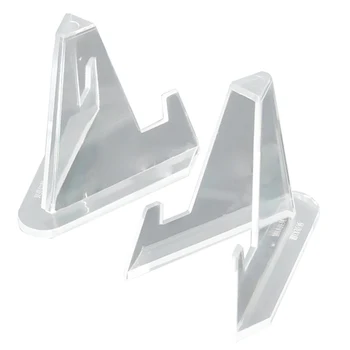 

10x Transparent plastic Medals Coins Display Stand Easel Show Holder Exhibit Mount