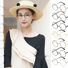 Винтажные круглые очки Рамки очки ретро дизайнер бренда женской одежды Gafas де Сол зрелище очки-нулевки