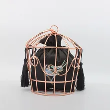 Узор Птицы женская черная акриловая металлическая вечерняя сумочка клатч Свадебная вечеринка Повседневная цепочка через плечо сумочка и кошелек