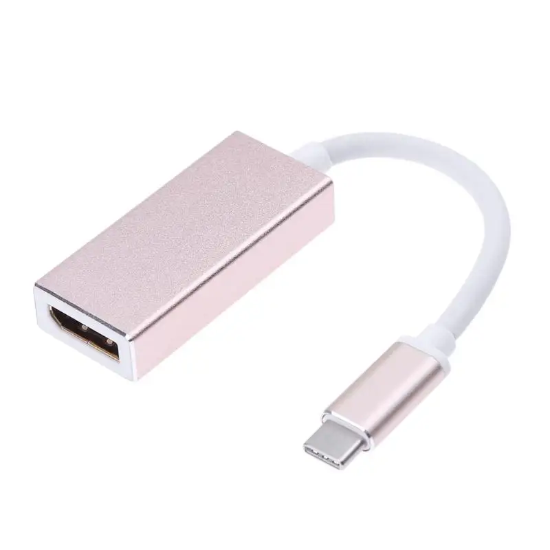 Розовый USB 3,1 type-C к DisplayPort DP адаптер Мужской к женский кабель шнур для ноутбука Macbook - Цвет: Розовый