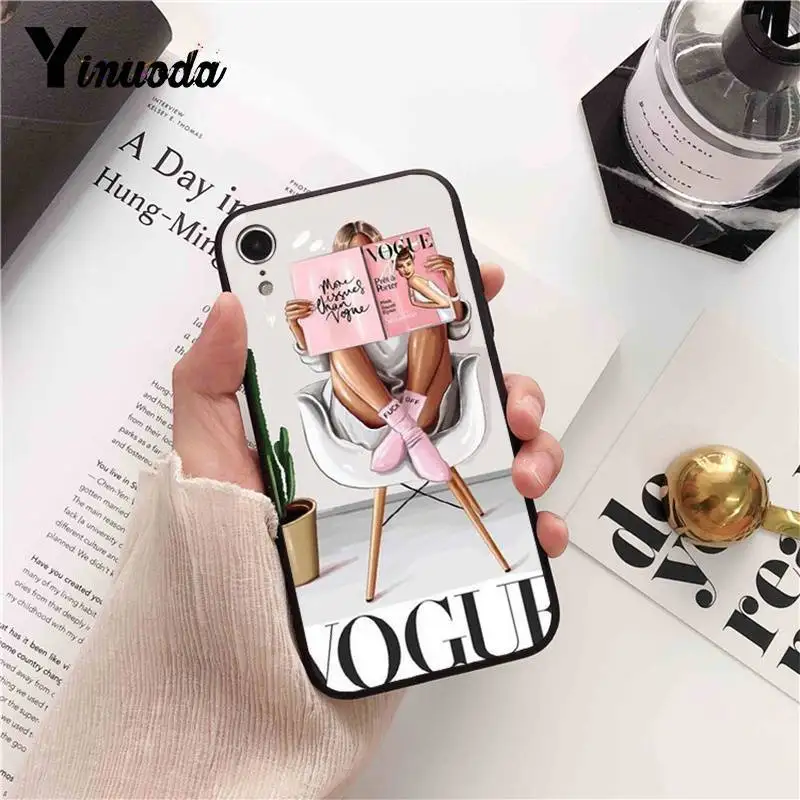 Yinuoda бренд больше проблем, чем Vogue роскошный PhoneCase для iPhone X XS MAX 6 6s 7 7plus 8 8Plus 5 5S SE XR 11 11pro 11promax
