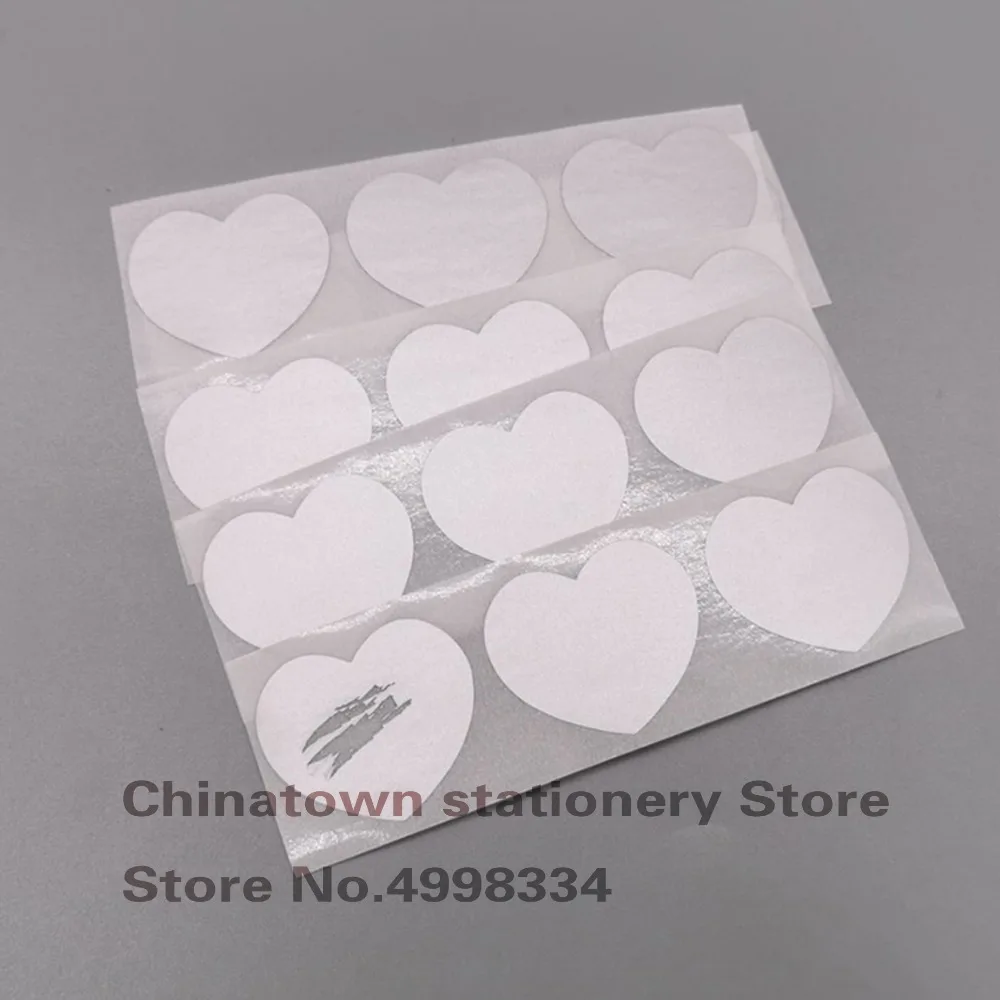 

200pcs Scratch Off Stickers 28x33mm Love Heart Shape silvery Color Blank For Secret Code Cover Home Game Wedding Message