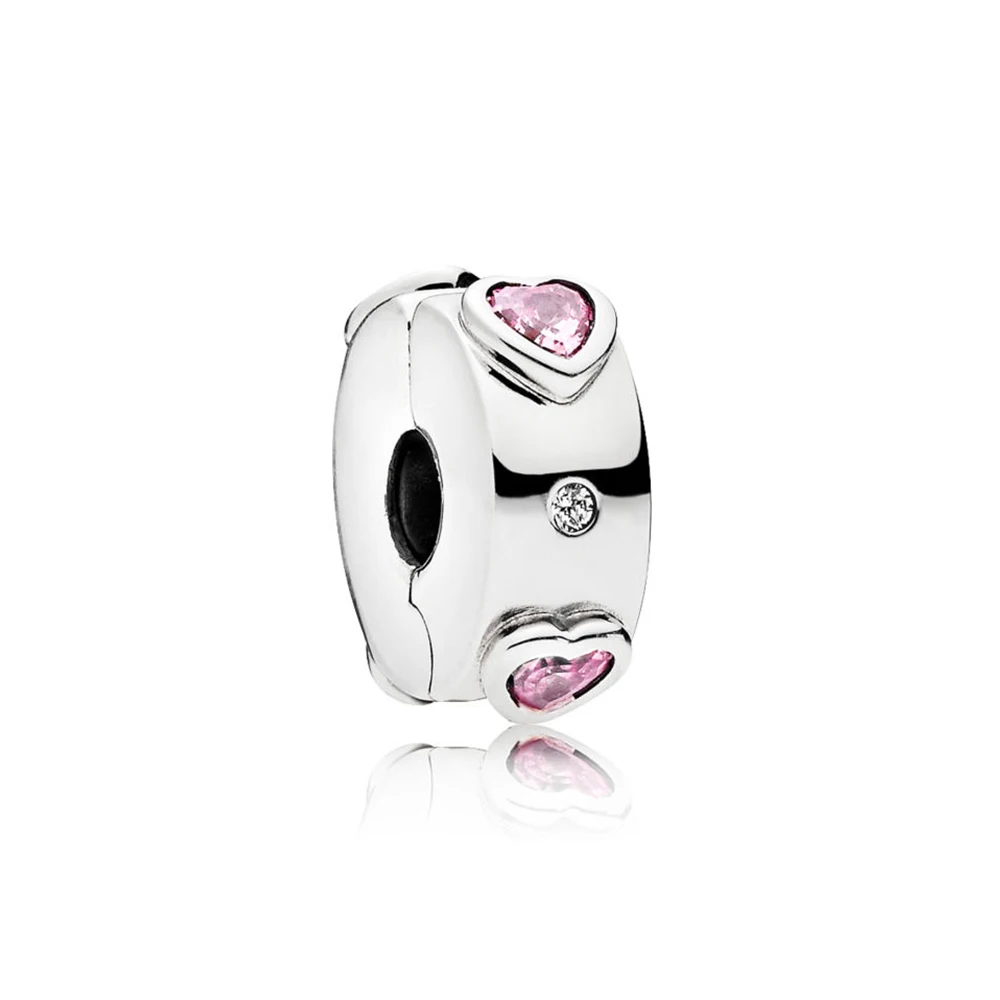 

NEW 100% 925 Sterling Silver 1:1 Genuine Gem 796591FPC EXPLOSION OF LOVE CLIP Fit DIY Bracelet Original Women Wedding Vintage