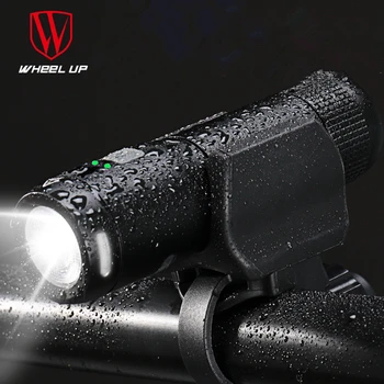 

600 Lumen USB Rechargeable Bicycle Light 5 Modes Bike Lights Front Torch Waterproof Flashlight Lamp+Bike Mount WIth Light Cover