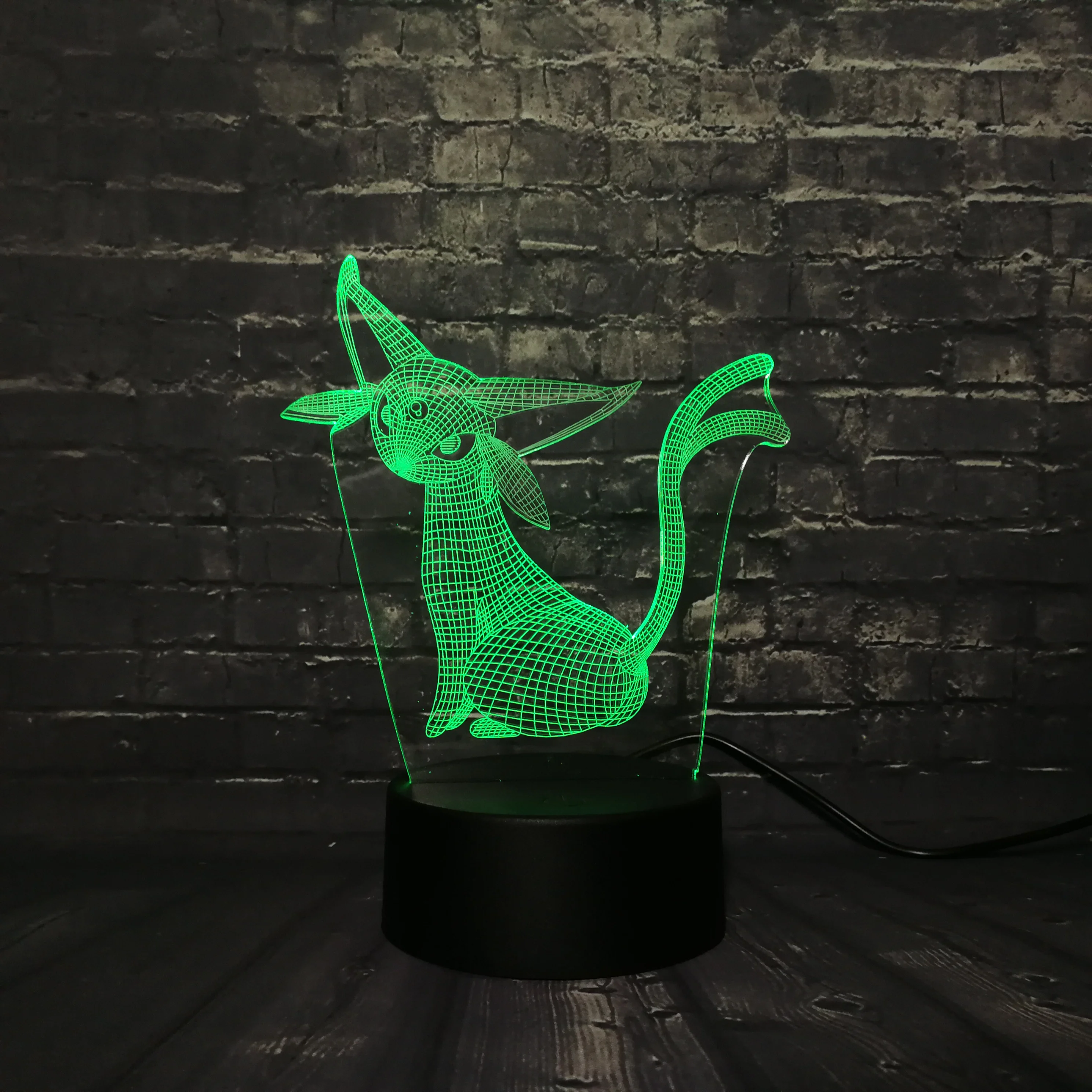 Девушка Лава lamparas Pokemon Go Action 3D RGB лампа Espeon Pikachu Evee Dragon Pokeball Ball Bulbasaur Bay подарок