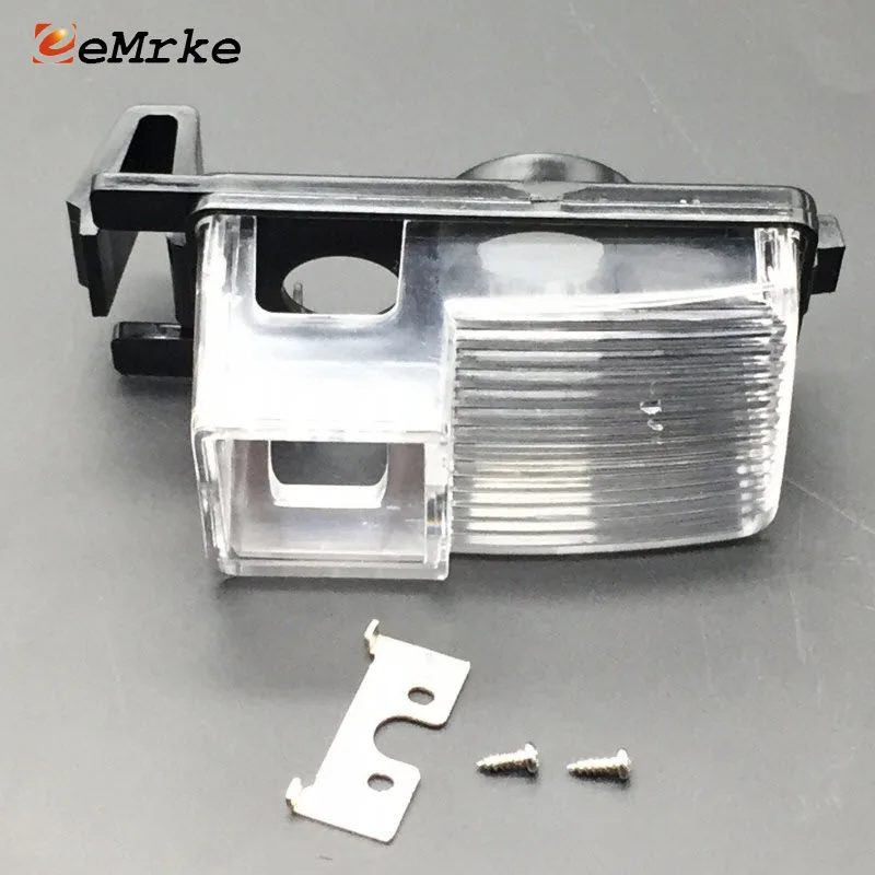 EEMRKE for Infiniti Q60 / G25 G35 G37 Car Rear View Camera Bracket License Plate Lights Housing