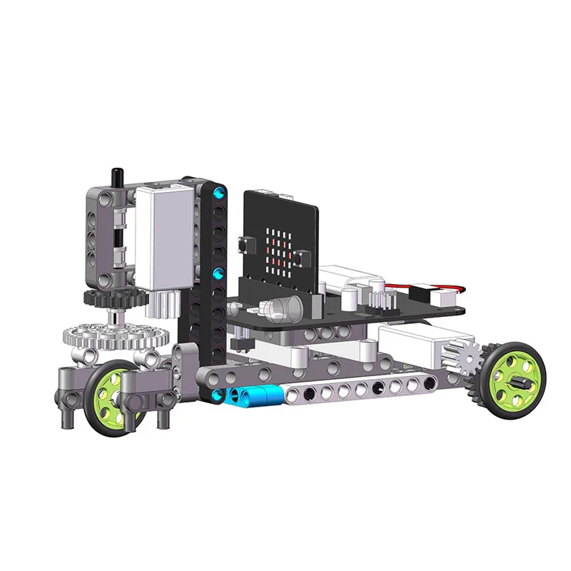 YahBoom Micro:bit DIY 9 In 1 Programmable Block Building Tracking Obstacle Avoidance Smart RC Robot Kit