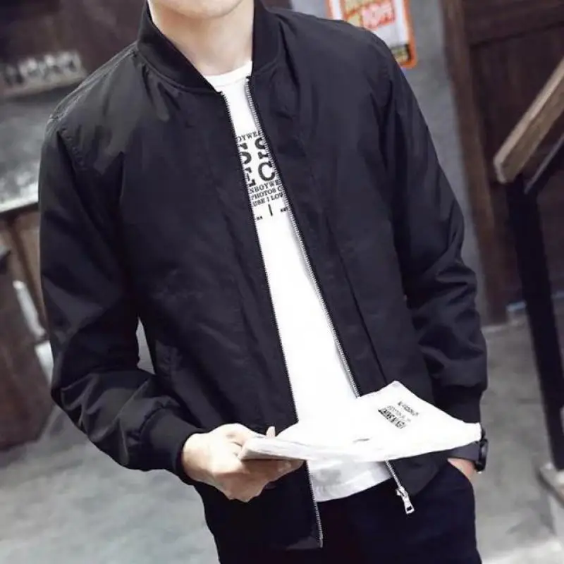 jackets man Spring Black Bomber Jacket Men Streetwear Hop Slim Fit Pilot Bomber Jacket Coat Men Jackets Plus Size Free Shipping jackets man Spring Black Bomber Jacket Men Streetwear Hop Slim Fit Pilot Bomber Jacket Coat Men Jackets Plus Size Free Shipping