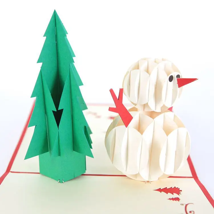 3D Christmas Tree Snowman Handmade Creative Kirigami Origami Pop UP Card Free Shipping On Aliexpress 3D Christmas Tree Snowman Handmade Creative Kirigami Origami Pop UP Card Free Shipping On Aliexpress