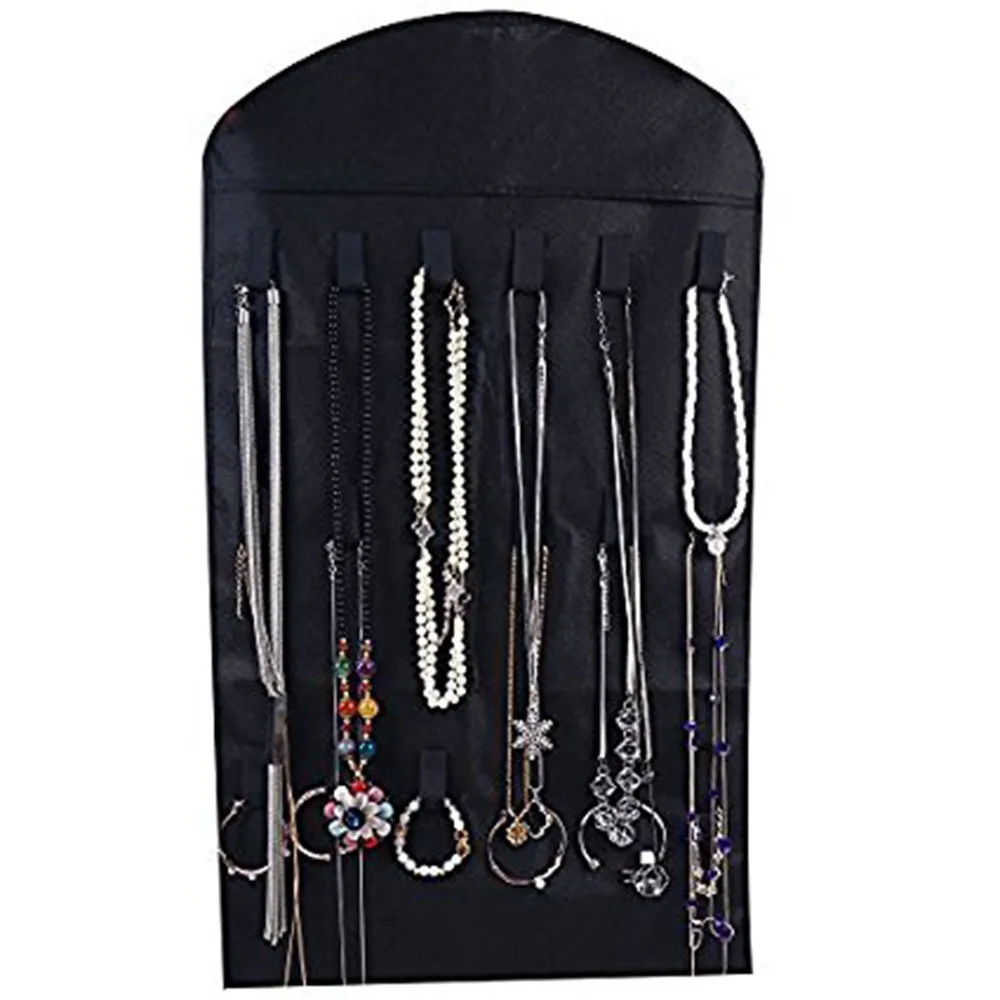 32 bolsillo joyería Organizador colgante pendientes collar joyería titular Dual Side joyería mujeres bolsa Organizador 32 bolsillo joyería Organizador colgante pendientes collar joyería titular Dual Side joyería mujeres bolsa Organizador