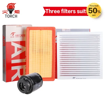 

TORCH(Oil filter/air filter/cabin filter)three filters suit for Byd sharp 1.5T 2013-- (BYD476ZQA); Free shipping.