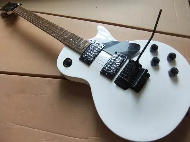 

Wholesale New LP Custom Shop Electric Guitar With Floyd Rose Tremolo In White 100901