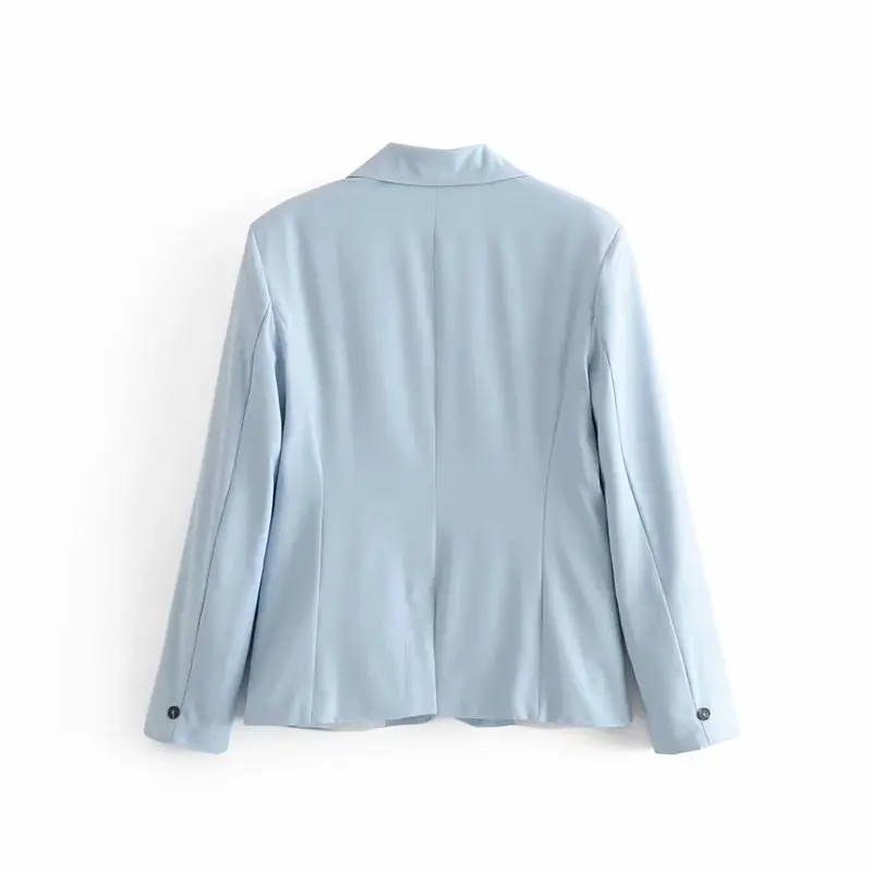 2019 Designer Women's Jacket Blazer Solid Office Blazers Women Single Button Long Sleeve Pockets Short Slim Outwear Coat Female