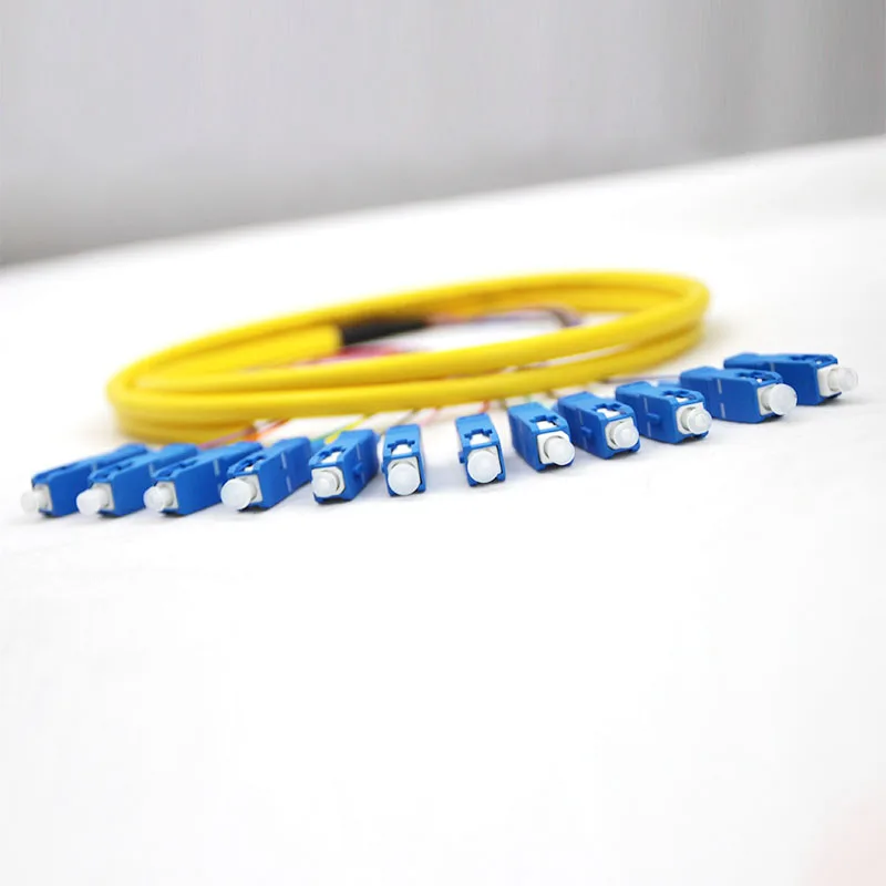 SC/UPC ПК одномодовый 12 core оптоволоконный кабель 1,5 м