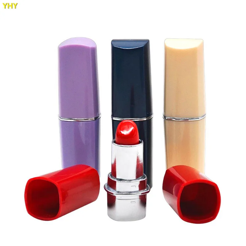 

Beautiful Lipstick Shape Bottle Snuff Snorter Storage Rolling Machine Paper Smoking Cigarette Bottle Case