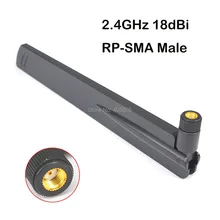 2,4 ГГц 18dbi wifi Omni антенна RP-SMA штекер для беспроводного ретранслятора ip-камеры сети