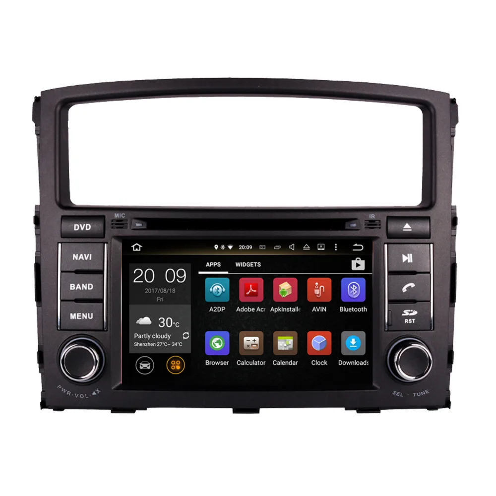 Flash Deal 7 Inch Android 8.0 Octa Core 4GB RAM Car CD DVD Multimedia Player For Mitsubishi Pajero V97 2006- GPS Navigation Radio Stereo 4